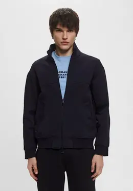 Armani Exchange: Чёрная толстовка 