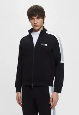 Armani Exchange: Чёрная толстовка 