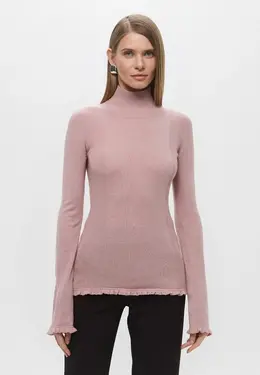 Trussardi: Розовый свитер 