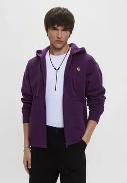 Carhartt WIP: Фиолетовая толстовка 