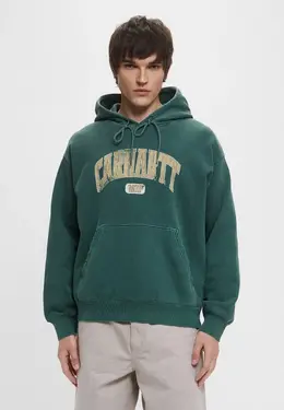 Carhartt WIP: Зелёная толстовка 