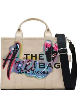 Marc Jacobs: Бежевая сумка-шоппер  The