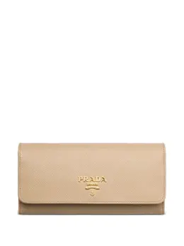 Prada: Бежевый кошелёк 