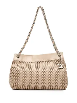 CHANEL Pre-Owned: Коричневая сумка-шоппер 