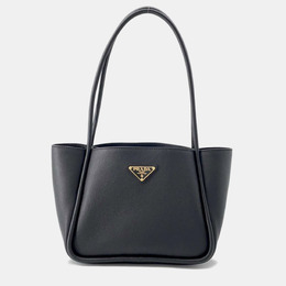 Prada: Чёрная сумка-шоппер 