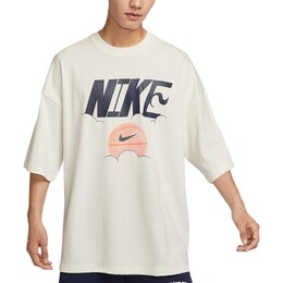 Nike: Белая футболка 