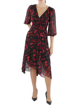 DKNY: Шифоновое платье 