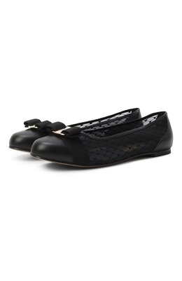 Ferragamo: Чёрные балетки  Vara