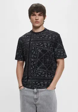 Armani Exchange: Чёрная футболка 