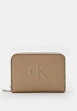 Calvin Klein Jeans: Бежевый кошелёк 