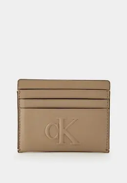 Calvin Klein Jeans: Бежевый картхолдер 