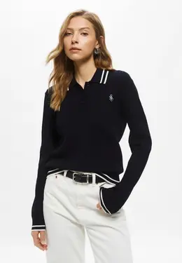 Sporty & Rich: Синее поло 