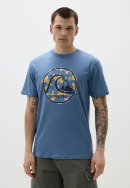 Quiksilver: Голубая футболка 