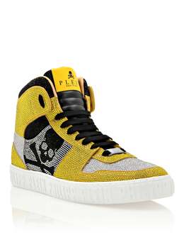 Philipp Plein: Жёлтые кеды  Crystal