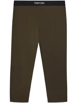 TOM FORD: Коричневые легинсы  Logo
