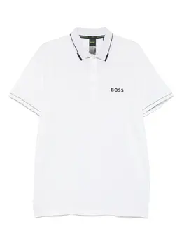BOSS: Белое поло 