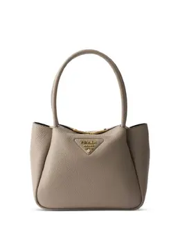 Prada: Коричневая сумка-шоппер 