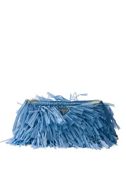 Prada: Голубой клатч 