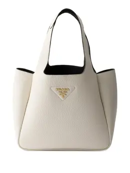 Prada: Белая сумка-шоппер 