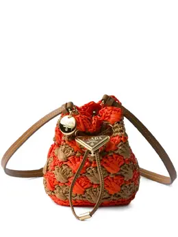 Prada: Оранжевая сумка 