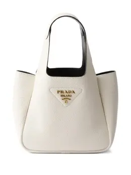 Prada: Белая сумка-шоппер 