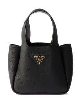 Prada: Чёрная сумка-шоппер 