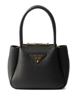 Prada: Чёрная сумка-шоппер 