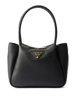 Prada: Чёрная сумка-шоппер 
