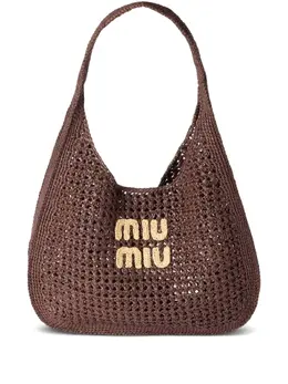 Miu Miu: Коричневая сумка 