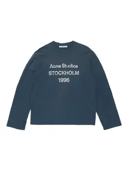 Acne Studios: Футболка с принтом 