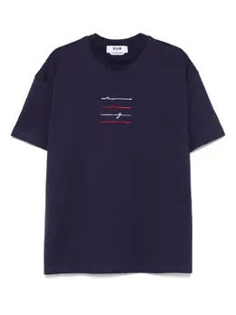 MSGM: Синяя футболка 