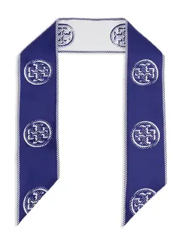 Tory Burch: Голубой шарф 