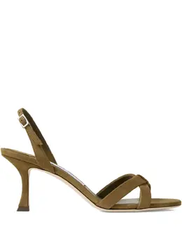 Jimmy Choo: Зелёные сандалии 