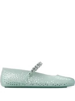 Jimmy Choo: Зелёные балетки 