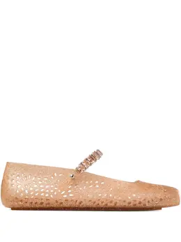 Jimmy Choo: Светлые балетки 