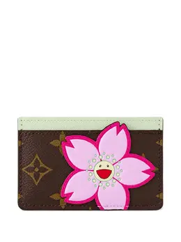 Louis Vuitton Pre-Owned: Коричневый картхолдер 