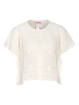 TWINSET: Белый топ 