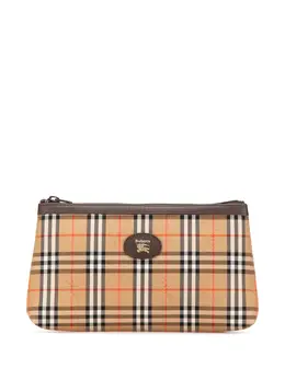 Burberry Pre-Owned: Коричневый клатч 