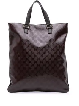Gucci Pre-Owned: Коричневая сумка-шоппер 