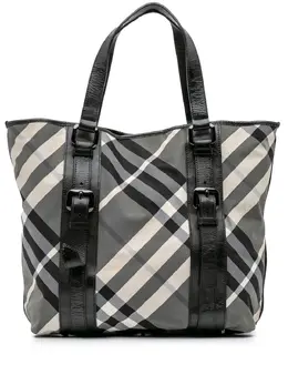 Burberry Pre-Owned: Чёрная сумка-шоппер 