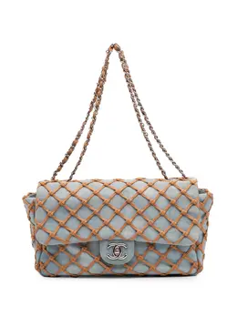 CHANEL Pre-Owned: Голубая сумка 