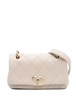 CHANEL Pre-Owned: Коричневая сумка через плечо 