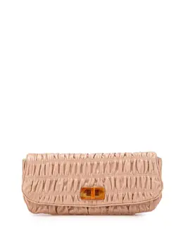 Prada Pre-Owned: Коричневый клатч 
