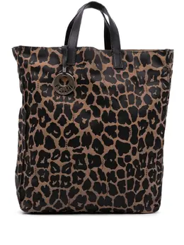Fendi Pre-Owned: Сумка-шоппер с леопардовым принтом 
