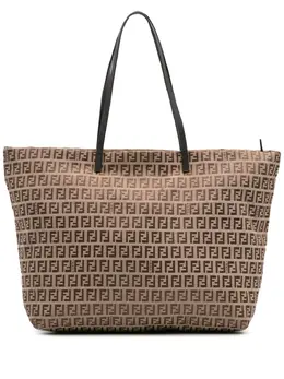 Fendi Pre-Owned: Коричневая сумка-шоппер 