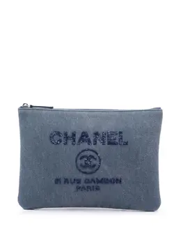 CHANEL Pre-Owned: Голубой клатч 