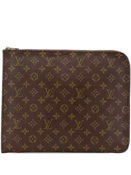 Louis Vuitton Pre-Owned: Коричневый клатч 