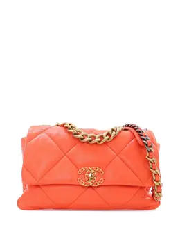 CHANEL Pre-Owned: Оранжевая сумка 