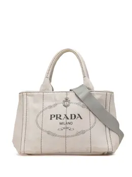 Prada Pre-Owned: Серая сумка 