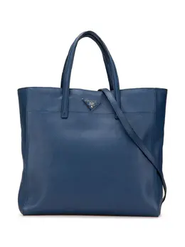 Prada Pre-Owned: Голубая сумка-шоппер 